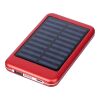 Power Bank solar de aluminio Tycho rouge | sans marquage | non disponible | non disponible