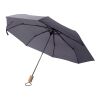 Parapluie pliable en polyester Brooklyn gris | sans marquage | non disponible | non disponible