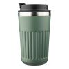 Mug double paroi en acier inoxydable recyclé de 400 ml Chiara rouge foncé | sans marquage | non disponible | non disponible