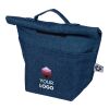 Sac isotherme roll-top en denim recyclé Mira bleu | sans marquage