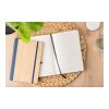Carnet A5 en bambou et PU Dorita noir | sans marquage | non disponible | non disponible