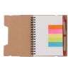 Carnet à spirale en papier recyclé Angela rouge | sans marquage | non disponible | non disponible