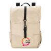 Sac à dos avec rabat en polyester rPET Lyric beige | sans marquage | non disponible | non disponible