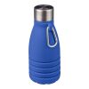 Gourde pliable de 550 ml en silicone Erin bleu cobalt | sans marquage | non disponible | non disponible