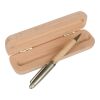 Stylo bille en bambou marron