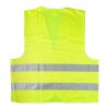 Gilet de sécurité en polyester pour adulte jaune