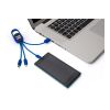 Petit câble de charge bleu