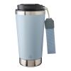 Mug isotherme en acier inoxydable recyclé Kayla blanc