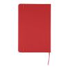 Carnet A5 avec couverture en rPET PU Eamon rouge
