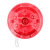 Yoyo lumineux en plastique translucide. rouge