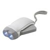 Lampe de poche dynamo argent
