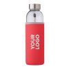 Bouteille en verre d'une contenance de 0,50 L. rouge