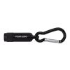 Torche en aluminium avec mousqueton noir