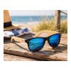 Lunettes de soleil en ABS et bambou Luis argent