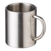 Mug double paroir en acier inoxydable Braylen 250 ml argent