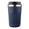 Mug double paroi en acier inoxydable recyclé de 400 ml Chiara bleu