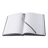 Carnet de note noir A5 - pages lignées noir | sans marquage | non disponible | non disponible