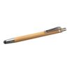 Stylo bille en bamboo avec embout. marron | sans marquage | non disponible | non disponible