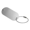 Etiquette de valise en aluminium argent | sans marquage | non disponible | non disponible