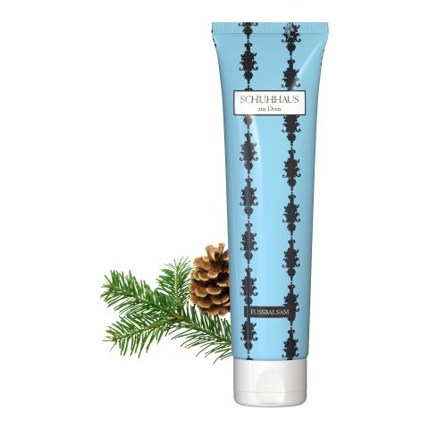 Tube de 100 ml - Baume pour les pieds &quot;Pin de montagne&quot; - FullbodyPrint blanc | Sur toute la surface du tube 