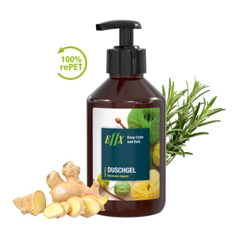 Distributeur 250 ml - Gel Douche Rosmarin-Gingembre - Body Label Brun | sans marquage