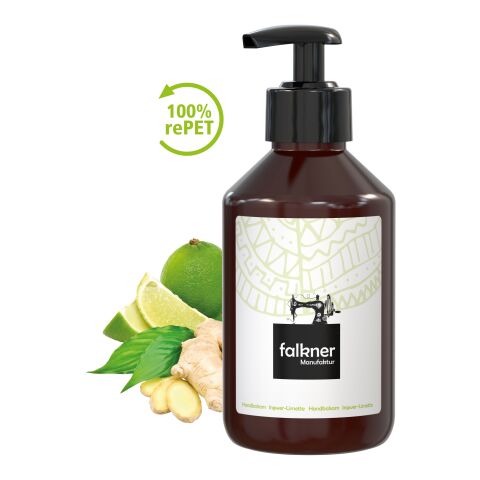Distributeur avec pompe de 250 ml - Baume pour les mains &quot;Gingembre - Citron Vert&quot; - Body Label Brun | sans marquage