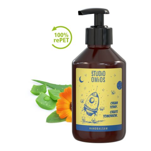 Distributeur avec pompe de 250 ml - Baume pour les mains "Calendula - Aloe Vera" - Body Label Brun | sans marquage