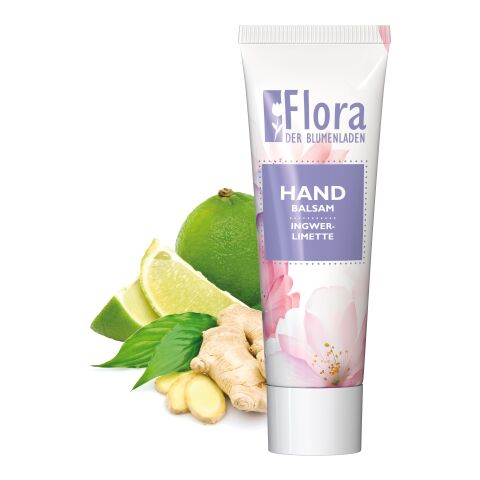 Tube de 25 ml - Baume pour les mains &quot;Gingembre - Citron Vert&quot; - FullbodyPrint Blanc | sans marquage