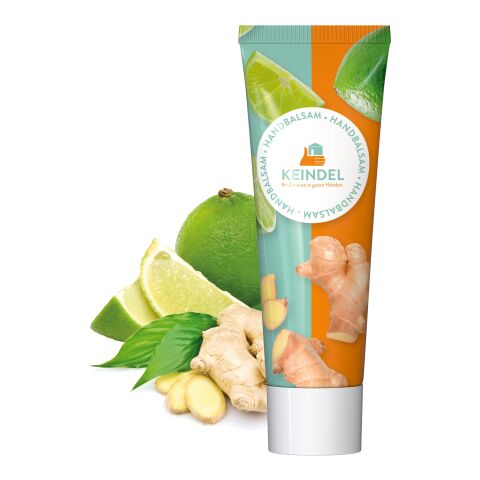 Tube de 25 ml - Baume pour les mains "Gingembre - Citron Vert" - FullbodyPrint Blanc | sans marquage