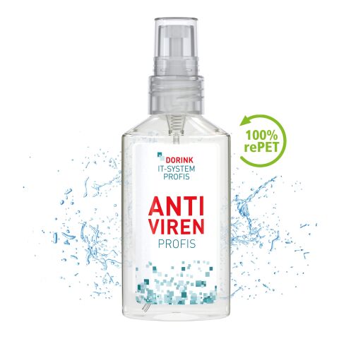 Spray de 50 ml - Désinfectant pour les main - Body Label Transparent | sans marquage