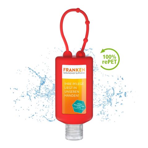 Gel désinfectant pour les main (DIN EN 1500) Rouge | sans marquage