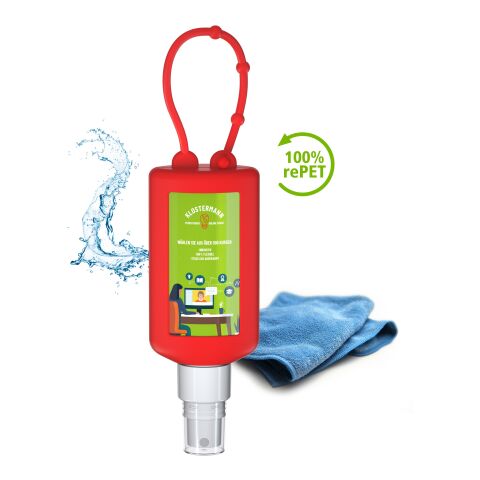 Smartphone et Lieu de Travail Cleaner rouge | 4C Body Label brillante