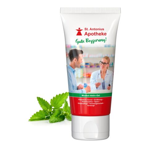 Tube de 50 ml - Gel sportif - FullbodyPrint Blanc | sans marquage