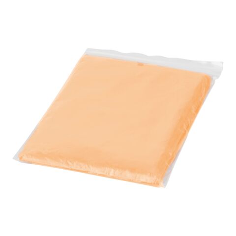Poncho jetable sous pochette Ziva Standard | Orange | sans marquage | non disponible | non disponible | non disponible