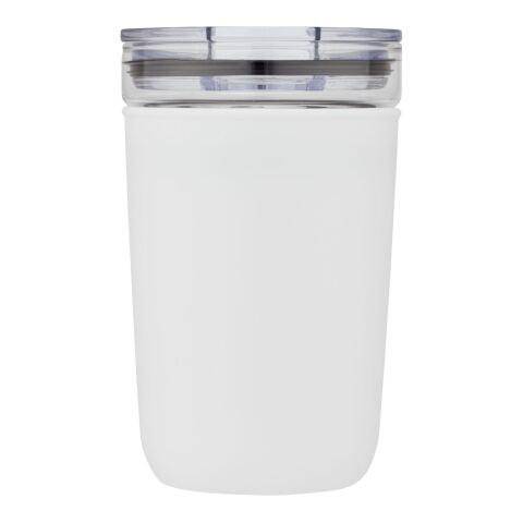 Gobelet en verre Bello de 420 ml avec paroi extérieure en plastique recyclé Standard | Blanc | Not applicable | sans marquage | non disponible | non disponible