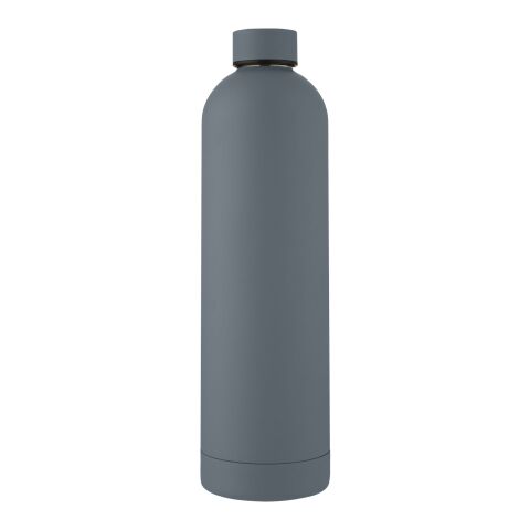 Bouteille isotherme Spring de 1&nbsp;L avec isolation par le vide et couche de cuivre Standard | Gris foncé | sans marquage | non disponible | non disponible