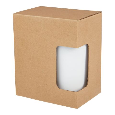 Tasse Nordia de 400 ml recyclée à double paroi Standard | blanc | sans marquage | non disponible | non disponible