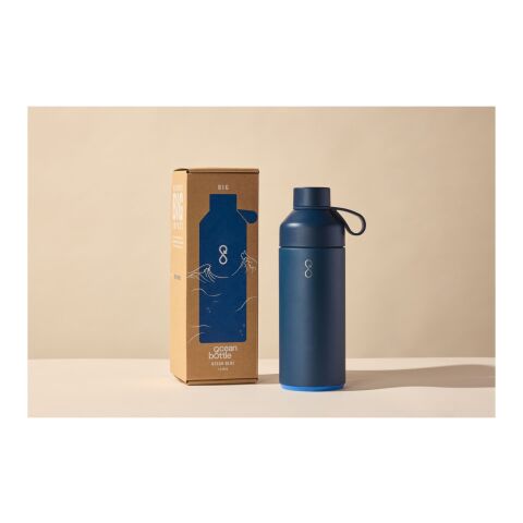 Bouteille d&#039;eau Big Ocean Bottle de 1 000 ml avec isolation par le vide Standard | Ocean Blue2 | sans marquage | non disponible | non disponible