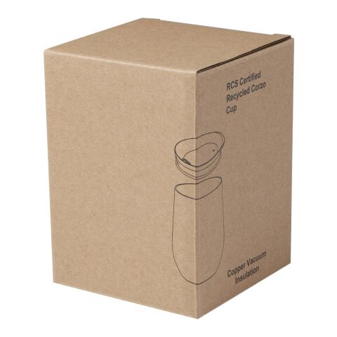 Gobelet isotherme Corzo 350 ml en cuivre inoxydable recyclé certifié RCS Standard | Blanc | sans marquage | non disponible | non disponible