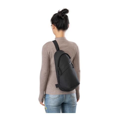 Sac bandoulière en rPET AWARE™ Renew noir | sans marquage | non disponible | non disponible