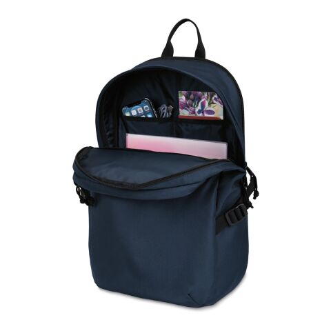 Sac à dos ordinateur 15" en rPET AWARE™ Renew bleu marine | sans marquage | non disponible | non disponible | non disponible
