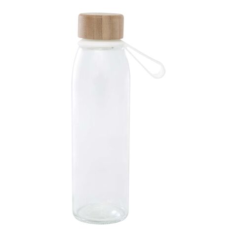 Bouteille d&#039;eau en verre Porto de 500 ml avec poignée en silicone et couvercle en bambou Standard | Translucide | sans marquage | non disponible | non disponible