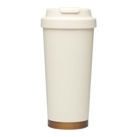 Gobelet isotherme à double paroi en acier inoxydable recyclé RCS Hampton, 480 ml Crème
