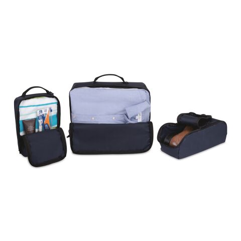 Set de 3 cubes de compression en rPET AWARE™ Renew bleu marine | sans marquage | non disponible | non disponible