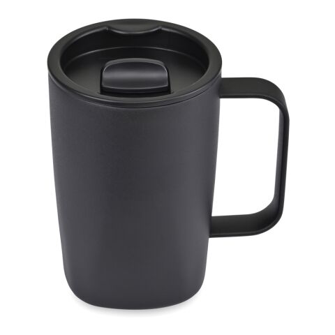 Mug 450ml en acier recyclé RCS Aviana™ Rowan noir | sans marquage | non disponible | non disponible