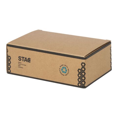 Jeu de tournevis Octo 8-en-1 RCS en plastique recyclé avec torche Noir