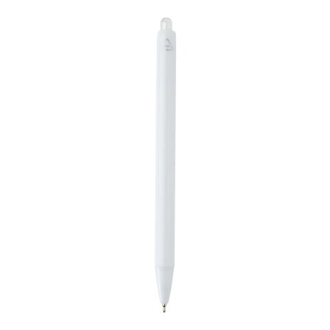 Stylo bille Glen avec double injection recyclé RCS (encre bleue) blanc