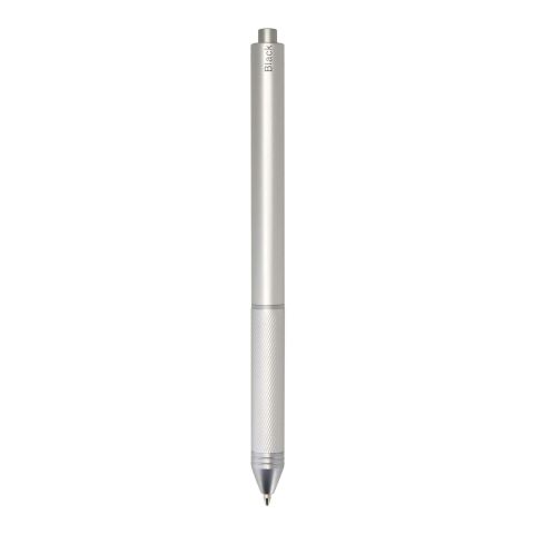 Stylo à bille 4 en 1 RCS Tine en acier inoxydable recyclé Argent