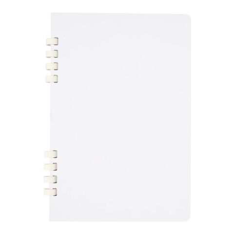 Carnet de notes à spirales Fil A5 à couverture rigide en papier recyclé RCS Standard | Blanc | sans marquage | non disponible | non disponible