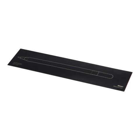 Stylo à bille à mécanisme rotatif SMART en aluminium recyclé (encre noire) blanc